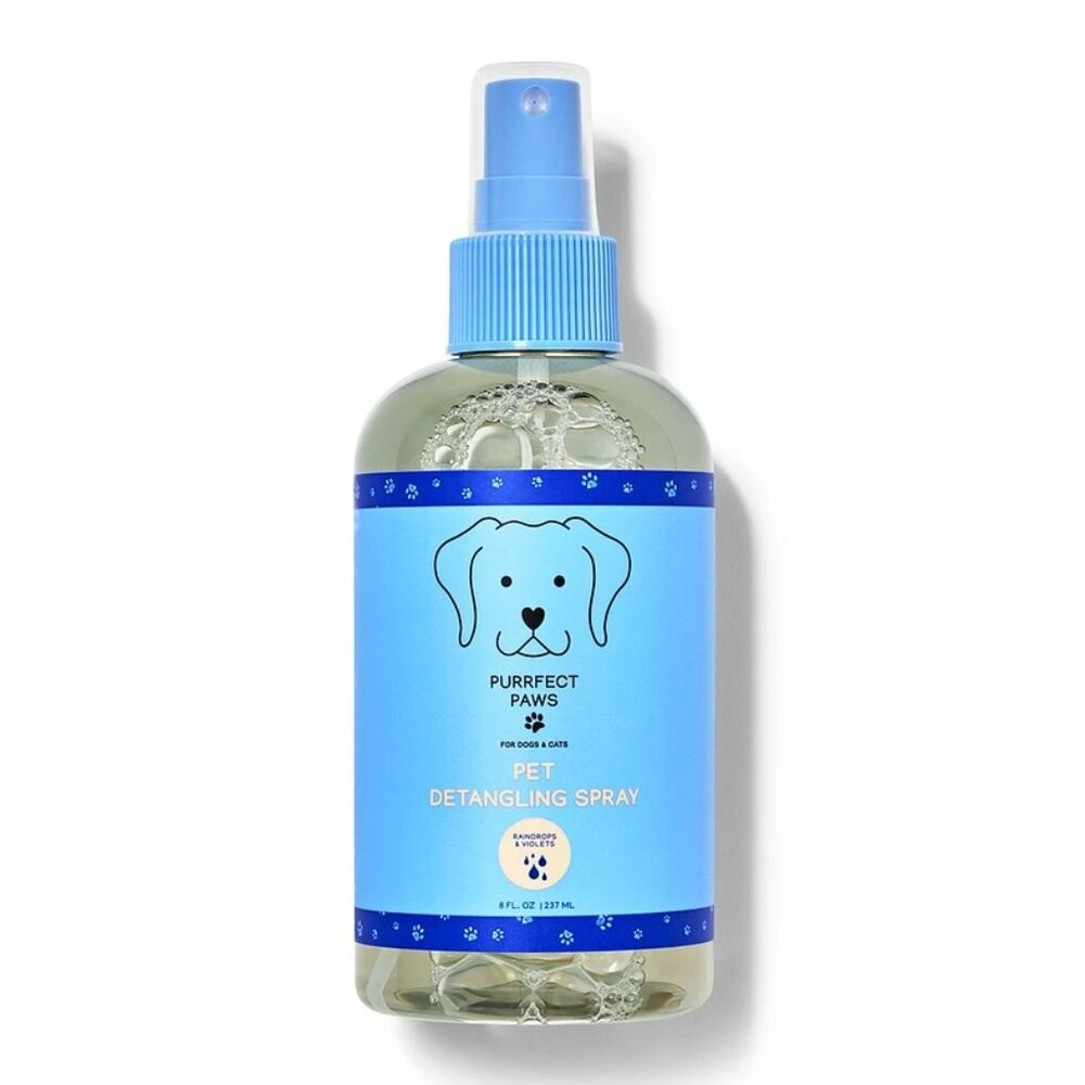 Bath & Body Works Purrfect Paws Raindrops & Violet Pet Detangling Spray - 8oz